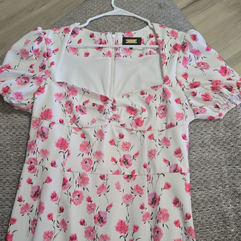 💐Perfect Spring Dress, Alexia Admor Pink and White Floral Dress